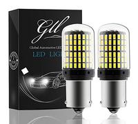 GLL 2PCS BAU15S LED Bulbs 12V White PY21W Bulbs 144 3014 SMD 2800LM Canbus Error Free for Car Reverse Lights Backup Lights Only