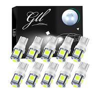 GLL 501 LED Bulbs, White W5W T10 LED Bulbs 5050 5 SMD 120 Lumens Capless T10 Bulbs for Car Dome Lights Side Lights License Lights Trunk Lights