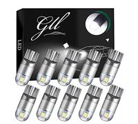 GLL T10 LED Bulbs 12V, 10 Pack 501 W5W 194 168, 6500K Cool White, Non-Polarity Replacement for Interior Dome, Map, Courtesy, Boot and Number Plate Lights