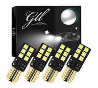 GLL T10 LED Bulbs 501 LED Bulbs 3030 12SMD 460 Lumens 6500K for Car LED Bulbs Side Light Bulbs (Pack of 4)