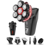 GLLAVA Head Shavers for Bald Men, 7D Head Shaver with LED Display, 3 Adjustable Modes, 10000 RPM High Speed Motor, IPX8 Waterproof, USB Fast Charging, Cimmerian