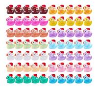gllow In The Dark Ducks Miini - 70pcs lumious Resin Ducks | Tiny Christmas Ducks | Resin Duck Figures Sufficient And Portable, Glowing Miini 1.83g Resin Duck For Colleagues Friends