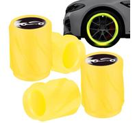 gllow in the darrk Tire Valve Caps - 2 set Valve Longevity Car Dust Caps | Nighttime Visibility Super Tire Valve Caps | 4 Automotive Decor for Car, Cycle, Trucks, Motorcycles,cool Car