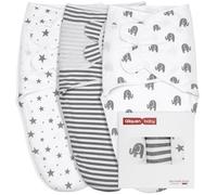 GLLQUEN BABY Baby Swaddle Wraps for 0-3 Months Newborn,Oeko-tex100,100% Breathable Organic Cotton Fabric Swadding Blankets,3 Pack(New Grey)