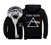 GLLUSA Men's Hoodie Jacket Sweater for Pink Floyd Print Hoodies Warm Hooded Sweatshirt Casual Jumper Jacket Long Sleeve Zip Outerwear Tops - Teen Gift-Black||4XL