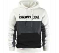 GLLUSA Mens Hoodies Pullover for Rainbow Six Siege Print Color Block Long Sleeve Hooded Sweatshirt Lightweight Patchwork Casual Warm Jumpers Tops with Pockets and Drawstring-6||M