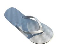 GLMDKAI Slim Flip Flops for Women and Men, Shower Flat Sandals for Summer Bathroom Beach Pool, Ultra Lightweight Basic Thongs Rubber Soft Slide Slip-on Shoes, Flip Gray, 4-5 Women/2-3 Men