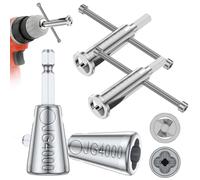 GLMFAN Wire Twisting Tool, Electrical Wire Twister Tool for Drill, 6mm Hex Shank Fast Cable Wire Stripper and Twister, 2-6 Way Wire Stripping Tool Wire Nut Twister Spin Twist Wire Connector Socket