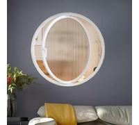 GLMGBP 360° rotating ventilation window, tempered glass, aluminum alloy frame, round ventilation window with handle, suitable for home décor and as a replacement for portholes in various scenarios.