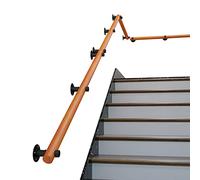 GLMGBP Wooden Handrails for Indoor Stairs, Non-Slip Wood Stair Railings, Wall Mounted Safety Bannister Rail for Elderly/Disabled/Women/1.4M(4.5Ft)