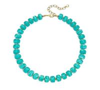 GLMOCM Chunky Beads Necklace for Women Colorful Acrylic Beaded Choker Necklaces Boho Summer Beach Statement Resin Beads Necklace Trendy Summer Beach Jewelry, L, Acrylic, No Gemstone