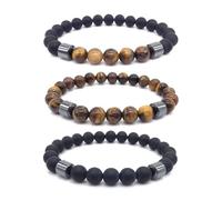 GLMOCM Quit Smoking Bracelet Women Men Quit Smoking Bracelet Anxiety Bracelet Quit Smoking Sensation Bracelet Help Relieve Anxiety and Frustration, One Size, Stone, No Gemstones
