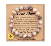 GLMOCM Sunflower Bracelet for Women Daisy Flower Charm Bracelet Flower Bracelet Jewelry Birthday Christmas Inspirational Gifts for Women Daughter Niece Granddaughter Mom, One Size, Alloy Steel, no