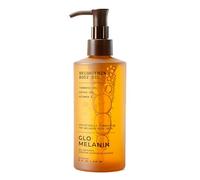 Glo Melanin Brightening Body Oil - Topical Moisturizer with Vitamin C, Kojic Acid & Turmeric - Lightweight Hydrating Cosmetic Oil for Melanin-Rich Skin (8 oz / 230 ml)