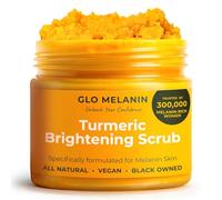 Glo Melanin - GLO Melanin and Turmeric Scrub for Dark Spots, Brightens the Inner Area of the Thighs, Bikinis and Armpits, Natural