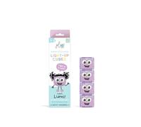 Glo Pals, Lumi Light Cubes, 4 Pieces, Bath Game for Children from 3 Years, Sensory and Cognitive Development, with Automatic Lighting, Purple