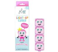 Glo Pals Original Water-Activated Light-up Sensory Bath Toy. 4 Reusable Light-Up Cubes. Kids Colourful Bath Time Fun. Childrens Light-up Sensory Play. Gift Suitable for Boys & Girls 3+ (Pink - IDA)