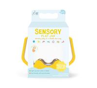 Glo Pals Sensory Play Jar. Children's Water Activated Light-up Sensory Toy. Easy Grip Handles. Child-proof Locking Lid. Therapy Stress Relief Toy. Suitable for Boys & Girls 18 months +. (Yellow)