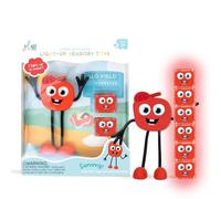 Glo Pals Water-Activated Light-Up Bath Toy Character & 6 Cubes, Sammy