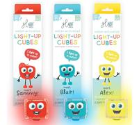 Glo Pals Water-Activated Light-Up Cubes Bundle for Sensory Play (Primary Pals - Yellow, Red + Blue)