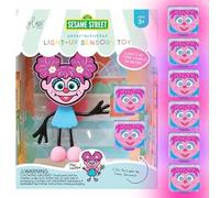 Glo Pals x Abby Cadabby Sesame Street, Water Activated Bath Toy With 6 Glowing Reusable Cubes For Sensory Play
