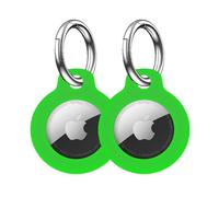 GLO-X Glow Holders for Apple Air Tags. Find Keys, Pets, Luggage Quickly in Dark. Glows 12+ Hours. Solar Powered. Green