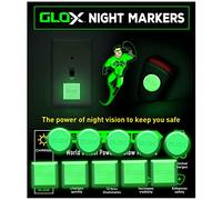GLO-X Glow in The Dark Night Markers - Safety Dots Will Glow for up to 12 Hours…