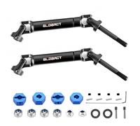 GLOBACT 1144 Steel CVD Driveshaft Rear Drive Shafts Heavy Duty Axles Set for Traxxas Slash/Rustler/Stampede/Hoss VXL 2WD 4X4 1/10RC Truck Upgrade Parts Replace #6852 (2PCS)