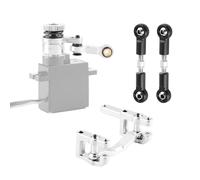 GLOBACT 20T Aluminium Servo Saver with Drag Link and Steering Set Stainless Steel Steering Links for ARRMA Mojave GROM 1/16 RC Truck Upgrade ARA340203 ARA340217 ARA340202