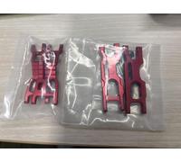 GLOBACT F & R Suspension Arms Set Aluminum Alloy for Losi 1/16 Mini-B 1/18 Mini-T 2.0 RC Buggy Truck Upgrades Parts Replace LOS214003 (Red)