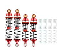 GLOBACT Front & Rear Shock Absorbers Set Aluminum for LOSI 1/16 Mini-B 1/18 Mini-T 2.0 LOS314004 RC Buggy Truck Upgrade Replacement Parts (Red)