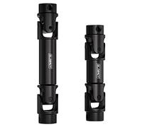 GLOBACT Stainless Steel Center Drive Shaft for 1/18 RC Crawler TRX4M Upgrades Accessories (Black 2Pcs)