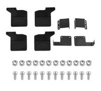 GLOBACT Stainless Steel & Rubber Front & Rear Mud Flaps Mudguards for Traxxas TRX4M 1/18 Defender Bronco RC Crawler Upgrade Parts