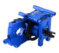 GLOBACT Steel 50T Center Diff Set Differential with Sliding Motor Mount and Center Diff Mount for 1/7 ARRMA 6S Felony FIRETEAM Infraction Mojave 1/8 6S Typhon KRATON Outcast TLR Tuned (Blue)