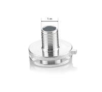 GLOBAL Aluminium nipple for track adapter, M 10 x 1