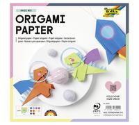 Global Art Folia Solid Origami Paper 8-inch x 8-inch 100 kg-Assorted Colors