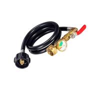 Global C3H8 Link Hose 3FT with Flood Security Consistent 1LB to 40LB Air Cylinders