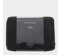 Global : Canvas Style Black Colour Pencil Case Holds 120