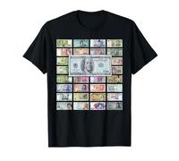 Global Currencies, World Money & 100 Dollar Bill Design T-Shirt
