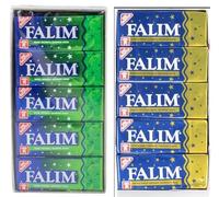 Global Daily Goods Falim Chewing Gum - 2-Pack Mix Set (Damla Sakiz & Nane Sakiz, Sugar-Free with Mint Flavor) - 2 x 5 x 20 Pieces