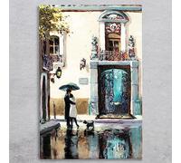 Global Designs Boulevard Hotel Ceramic Tile Picture Plaque Sign Wall Art By Brent Heighton Paris Scene 30x20cm