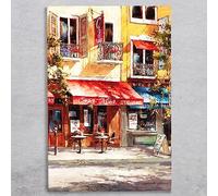 Global Designs Casa Mia Italiano Ceramic Tile Picture Plaque Sign Wall Art By Brent Heighton Italy Street Scene 30x20cm