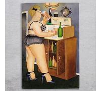 Global Designs Drinkies Ceramic Tile Wall Art Picture Plaque Sign By Beryl Cook Novelty UV Printed Artwork Bar H30x20cm