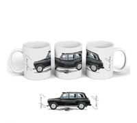 Global Designs London Traditional Black Cab Illustration Souvenir Ceramic Mug