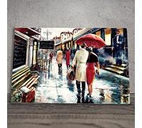 Global Designs Metropolitan Station Ceramic Tile Picture Plaque Sign Wall Art Paris Train Station Scene By Brent Heighton 20x30cm