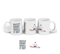 Global Designs Paddle Boarding SUP Paddle Out Humorous Hobby Typography Ceramic Classic Mug