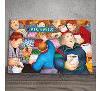 Global Designs Pic n Mix Ceramic Tile Wall Art Picture Plaque Sign UV Printed Artwork By Beryl Cook Wall Or Freestanding 20x30cm