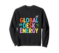 Global Desk Energy Travel Work Lifestyle Design Sweatshirt