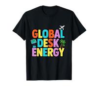 Global Desk Energy Travel Work Lifestyle Design T-Shirt