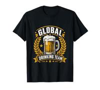 Global Drinking Team Vintage Beer Mug with Laurel Wreath T-Shirt